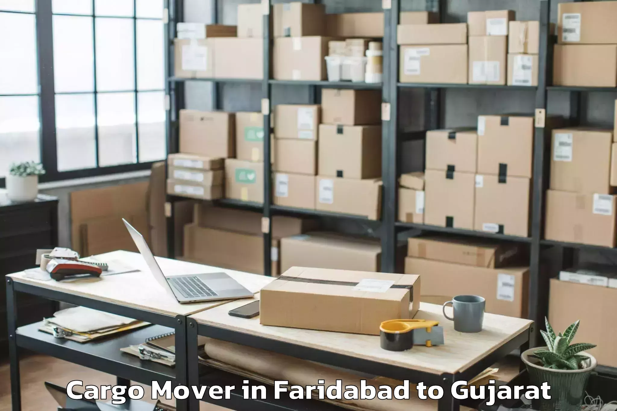 Professional Faridabad to Dediapada Cargo Mover